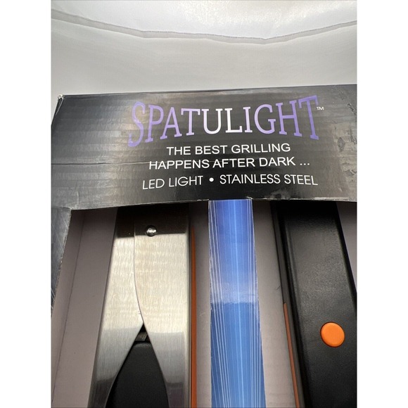 Premium Grade Stainless Steel Grill Spatula/Tongs Kit with LED‎ Light - Picture 2 of 11